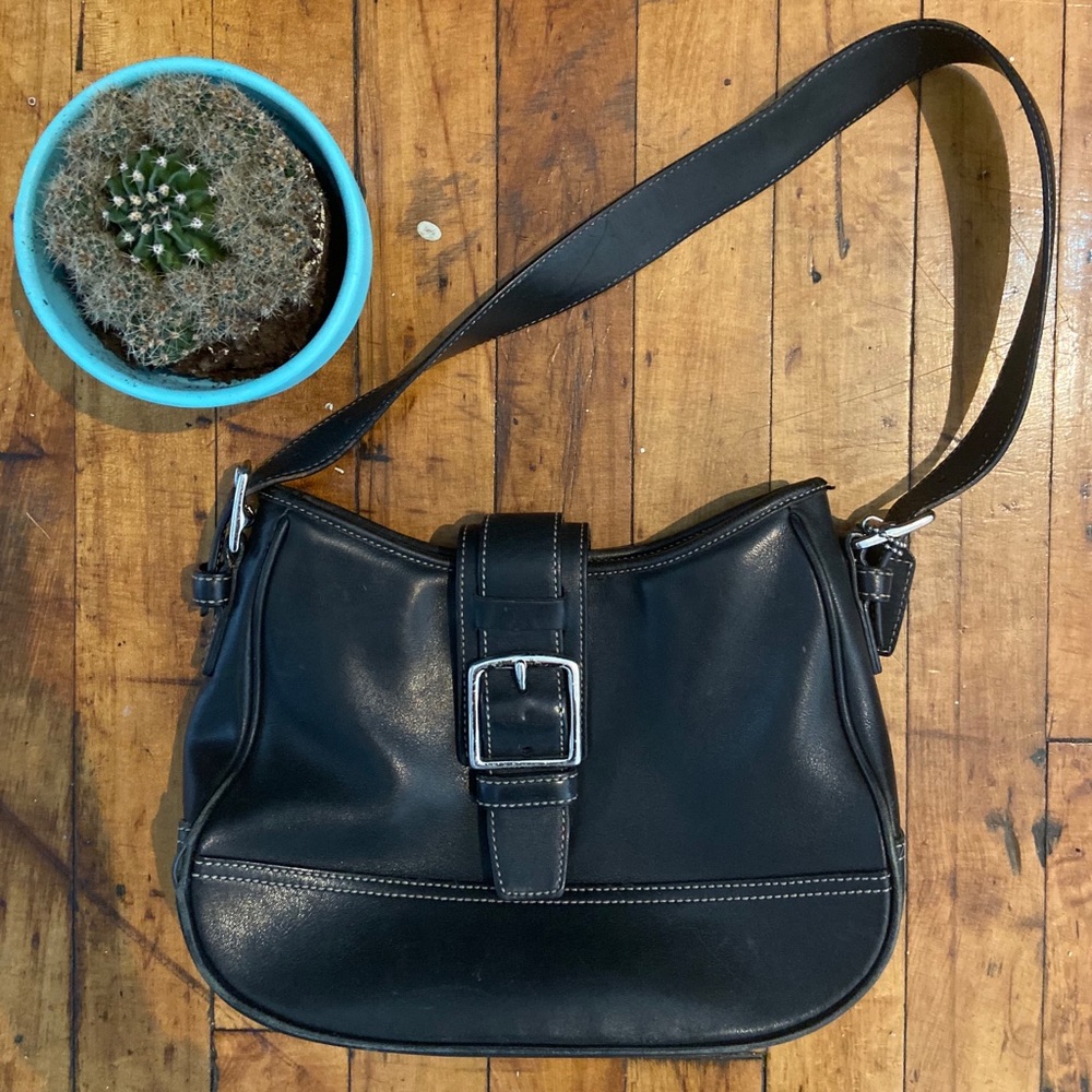 Vintage Black Coach Purse - Excellent Condition!